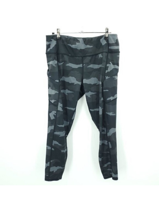Athleta Pants - Athleta Camo Contender 7/8 Tight Legging L Powerlift Black/Gray Camo